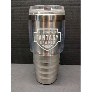 ESPN Fantasy Sports VisionUSA Silver Tumbler 17oz
